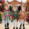 Lightweight Mexican Poncho Tassel Trim Performance Costume Cape Ethnic Style Cloak  Mexican Fiesta