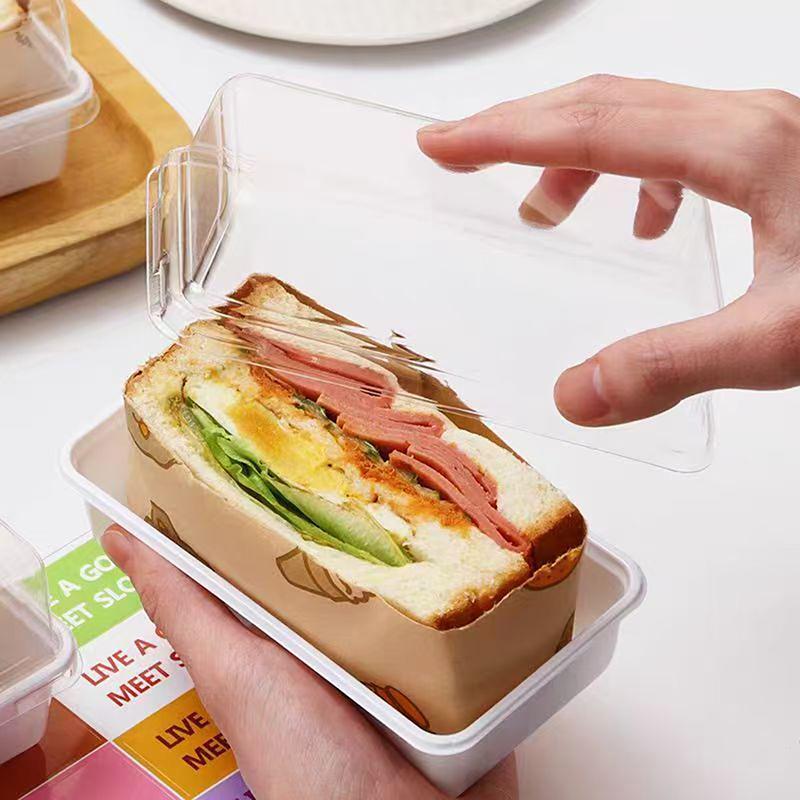 10/50Pcs Clear Sandwich Cake Holder Bakery Food Boxes Cupcake Container Tiramisu Wrapping Package Boxes For Wedding Birthday