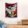 Soul Eater Tapestry, Death Scythe Witch Black Cat Uniform Theme Tapestry, Anime Bedroom Wall Decor Tapestry Flat Print