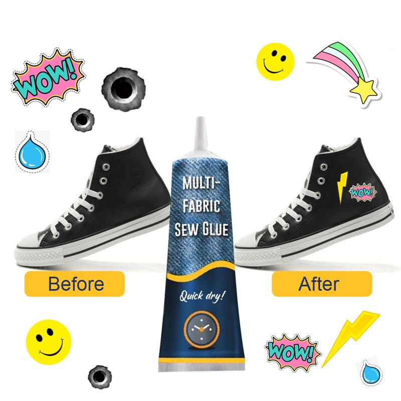 50ml Multifunctional Secure Sew Glue Liquid Fast Tack Bonding Repair For Clothes Denim Leather All Fabric