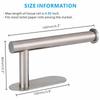 Self Adhesive Toilet Roll Paper Holder Wall Mount Bathroom Organizer Storage Stand No Punching Stainless Steel Towel Holder