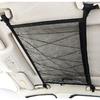 Kaskawise Car Ceiling Cargo Net Pocket,31"x21" Adjustable Double-Layer Mesh SUV Roof Organizer Long Trip Ceiling Storage Net,Car Camping Cargo Net