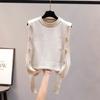 Women's Waistcoat Autumn Outer Wear Pullover Sweater Fashion Casual Ladies Sleeveless Round Neck Knitted Top