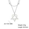 Cazador Herz Fünfeck Anhänger Halskette Für Frauen Geometrisch Edelstahl Kette Halsketten Schmuck Großhandel 2026 Neuankunft
