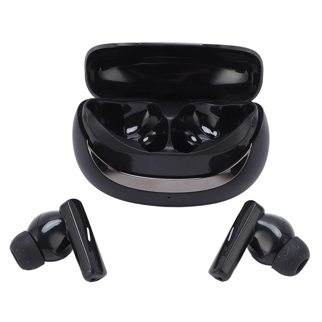 Language Translator Earbuds 5.4 Real Time Online 144 Lanquages Translation Device for Music Calling with APP Black