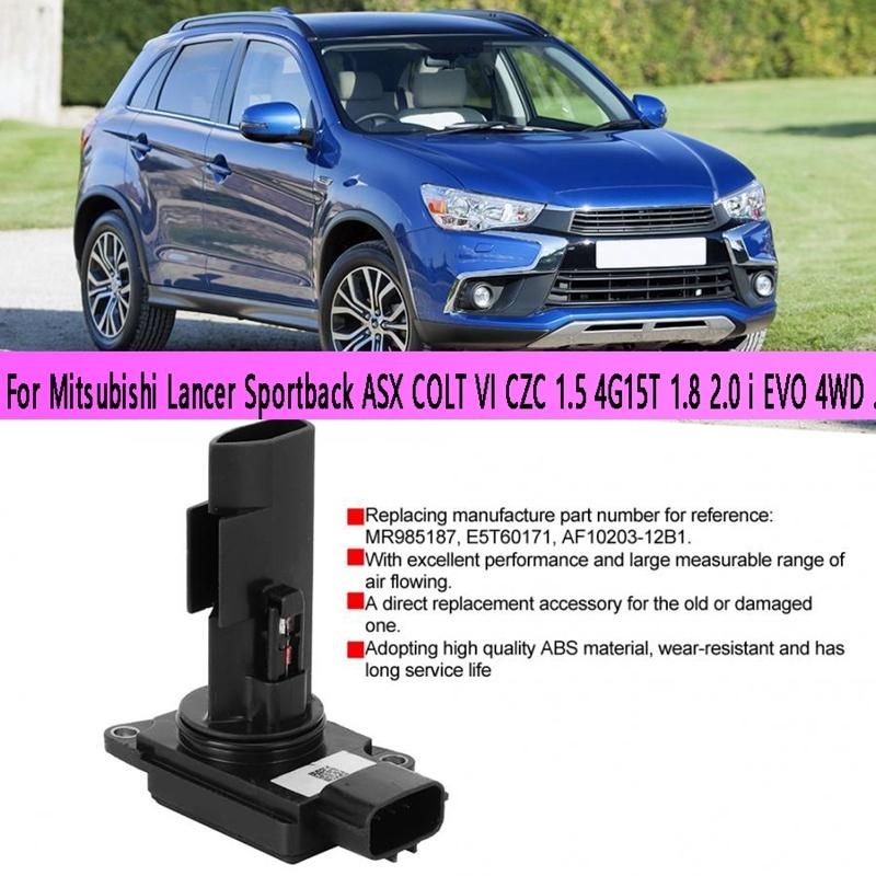 

Mass Air Flow Meter MAF Sensor MR985187 For Mitsubishi Lancer Sportback ASX COLT VI CZC 1.5 4G15T 1.8 2.0 I EVO 4WD чёрный