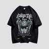 European Trendy Brand Graphic Gothicstyle Loose Hiphop Shortsleeved Tshirt for Men Suitable for Summer Wear Casual Wear