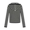 FivePlus Women's Striped Hooded Knit Cardigan