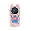 KEYSION Cute Ear Cartoon Case for HONOR X9A 5G with Lanyard Soft Silicone+PC Shockproof Phone Cover for Huawei Magic 5 Lite 5G