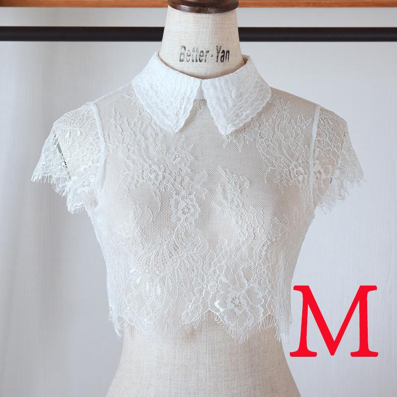 Elegant Black Fake Collar Lace Elegant Women Fake Half Shirt Detachable White False Collars Woman Neckwear Clothing Accessories