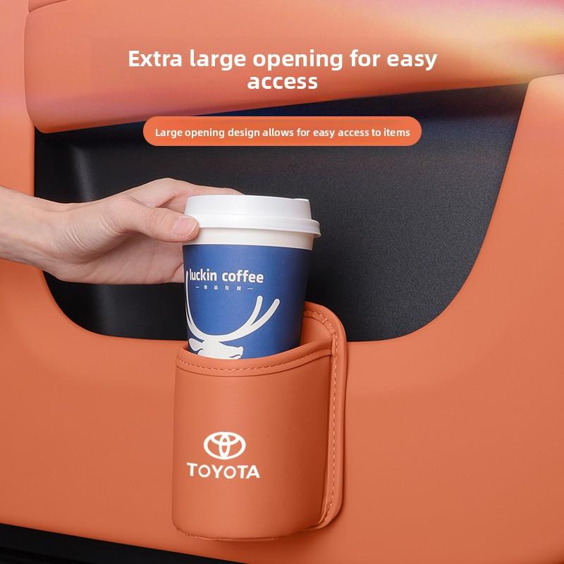 Suitable for Toyota Highlander Car Water Cup Holder Senna Camry Corolla Car Seat Back Storage Box Door Drink Barrel