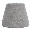 Plush Cloth Lamp Shade Replacement Decorative Soft Comfortable Cone Round Lamp Shade for E27 E14 Table Lamp Grey