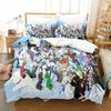 Anime GINTAMA Gintoki Printed Bed Set Duvet Cover Pillowcase Bedding Set Bed Linen Sheet Quilt Cover Full Queen King Size