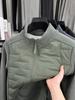 Men's Lightweight Stand Collar Down Jacket with White Duck Down, Autumn/Winter Casual Cold Protection Patchwork Design.