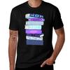 Stack Of Blue Books Tshirt Basic Regular Fit Casual Tshirt