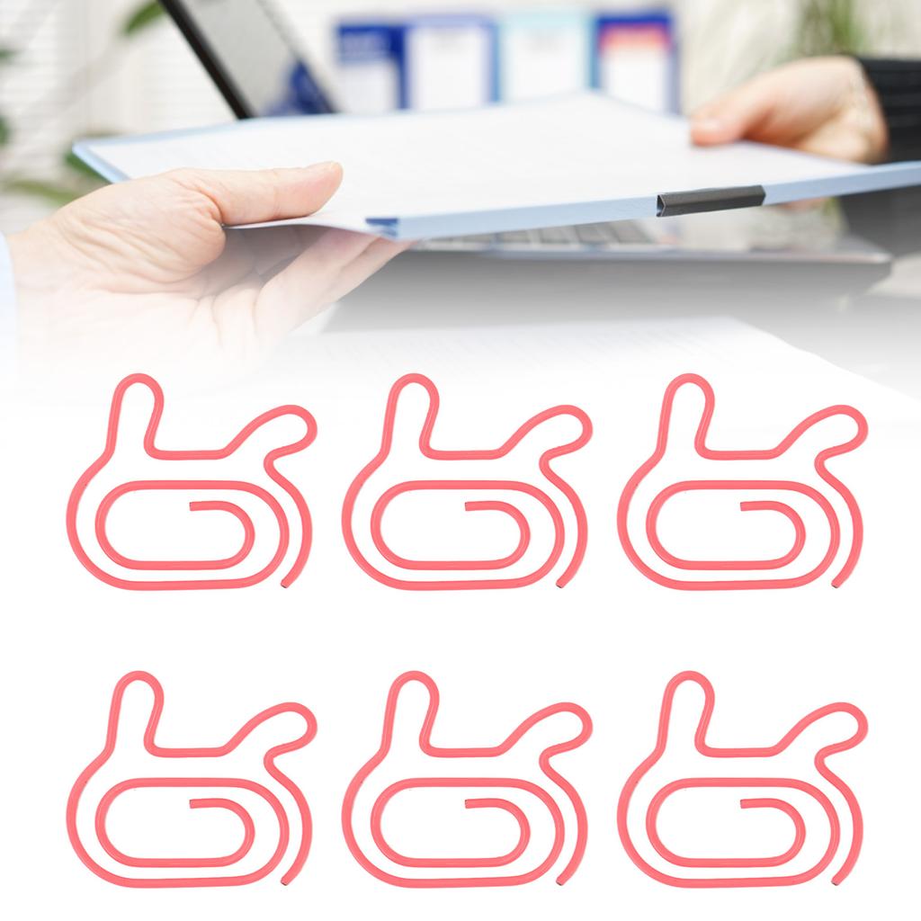 100pcs Paper Clips Increased Slip Resistance Rust Prevention Plating Process Exquisite Office Paper