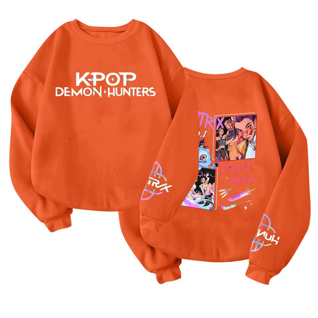 Children's Fashionable Lightweight Long-sleeved Round Neck Pullover With Pockets Printed Pullover
