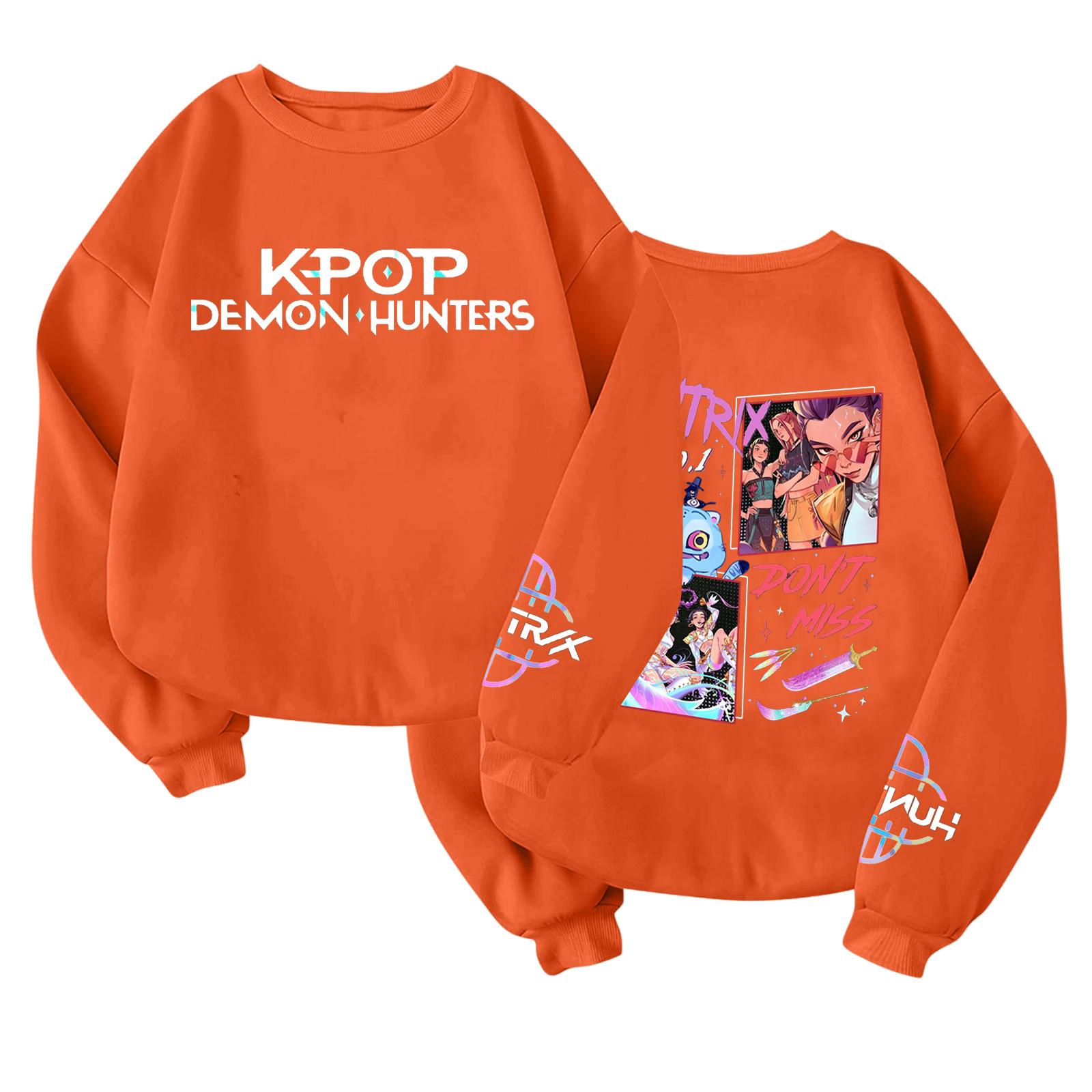 

Детский модный легкий пуловер с длинным рукавом и круглым вырезом с карманами, пуловер с принтом 160 оранжевый