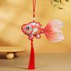 Peixe Dourado Pingente Tradicional Chinês Borla LED Enfeites Pendurados Casamento