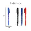 5/10PCs Permanent Marker Black/Blue/Red Oil Marker Pen Twin Tip Fine Nid Marker Ink Stationery Items School & Office Supplies