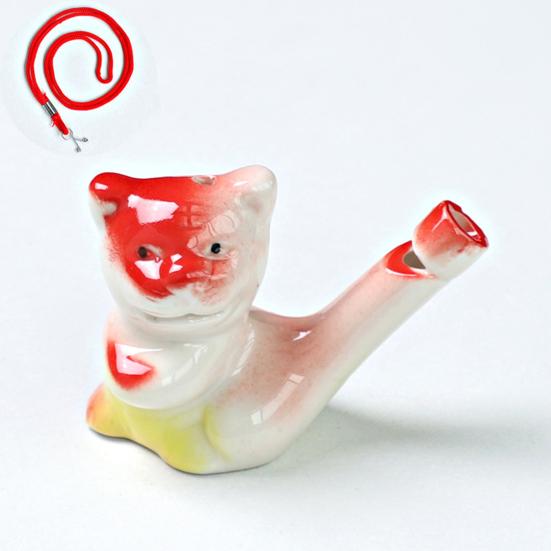 Mini Keramik Wasservogel Pfeife Niedliche Chinesische Tierkreiszeichen Tiere Geräuschmacher mit Aufhängeschnur Nachahmung Vogelruf Pfeife Kinderspielzeug für die Badewanne