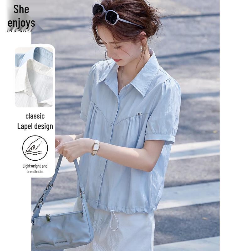 Women s Polo Collar Short-Sleeved Shirt L