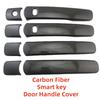 For NISSAN X-Trail XTrail T33 2008 2009 2010 20112013 Qashqai Black Carbon Car Accessory Door Handle Bowl Cover Trim Paste Style