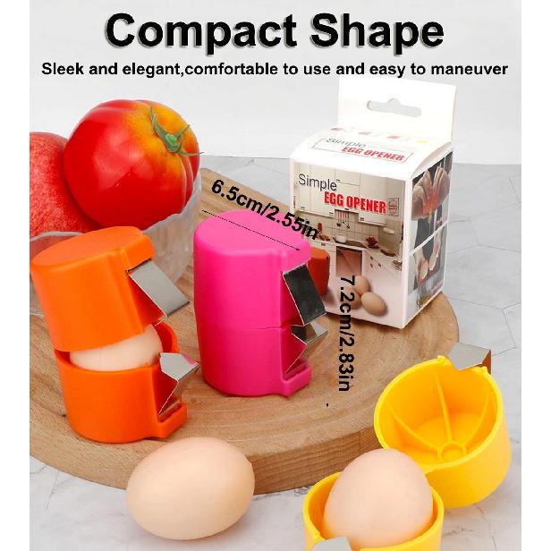 3 Pack Egg Shell Opener, 2025 New Egg Cracker Tool for Raw Eggs, Multifunctional Egg Separator, Egg Shell Breaker, Cooking and Baking Egg Cracking