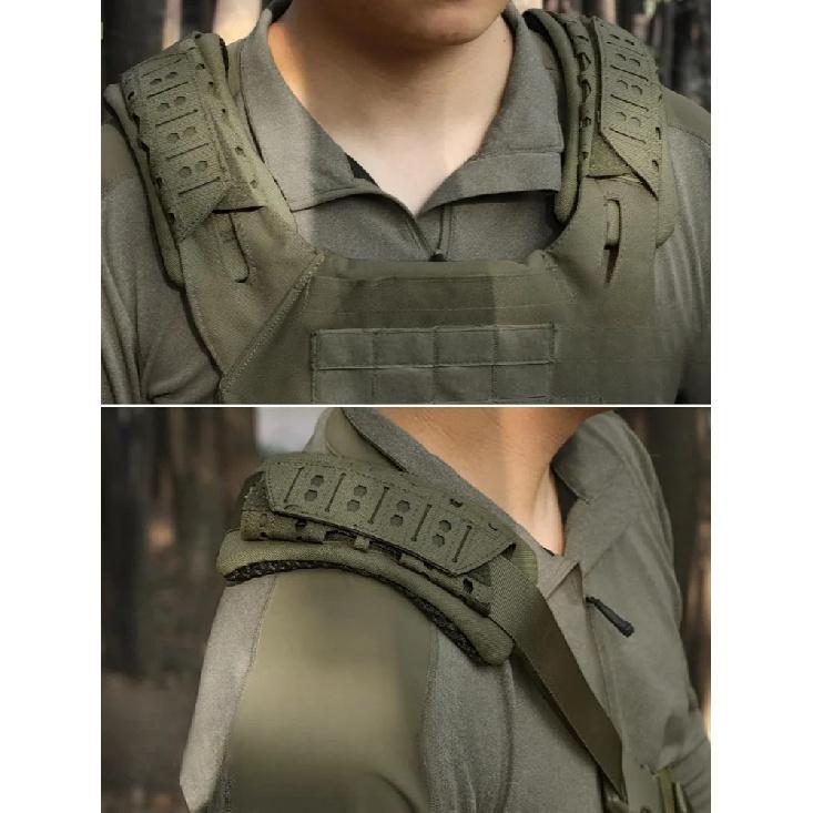 Outdoor Sports Tactical Shoulder Pad Shockproof Pressure Relief Pad Shoulder Support Pad Breathable Non-Slip Backpack