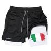 Camouflage Italy Flag Muay Thai Kick Boxing Shorts Men Women Unisex Casual Sportswear Double Layer Quick Dry Training Sport Gym Fitness Workout