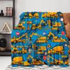 Cartoon Robot Pattern Blanket Baby Blanket Comfortable Flannel Home Essential Warm Blanket Factory Direct Sales