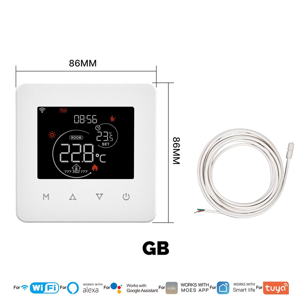 For Tuya Smart WiFi Thermostat with Voice Control Remote Monitor for Electric Gas Boiler and Floor Heating System