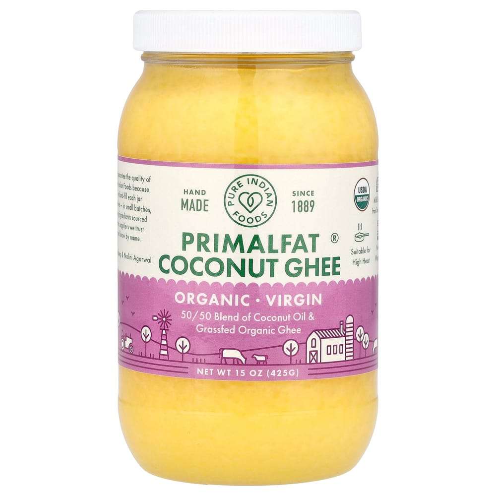 Pure Indian Foods & Virgin PrimalFat Coconut Ghee, 425g (15oz) 425g - 1 ea