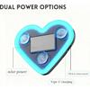 Romantic Heart-Shaped Car LED Ambient Light - Solar & Type-C Powered, 5 Lighting Modes, Universal Fit, for Women (Pink)