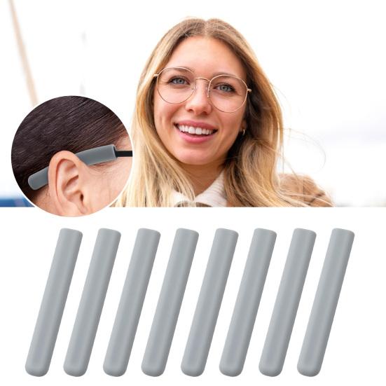 2/4 Pairs Silicone Eyeglasses Temple Tips Sleeve Non-slip Glasses Retainers Lightweight Soft Ear Sock Sleeves for Sunglasses Reading Eyeglasses