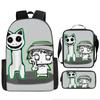 Luxury Popular Funny Novelty zoonomaly 3D Printed 3pcs/Set pupil School Bags Laptop Daypack Backpack Lunch bag Pencil Case