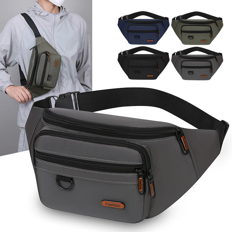Men's Waist Bag Outdoor Large Capacity Crossbody Bag