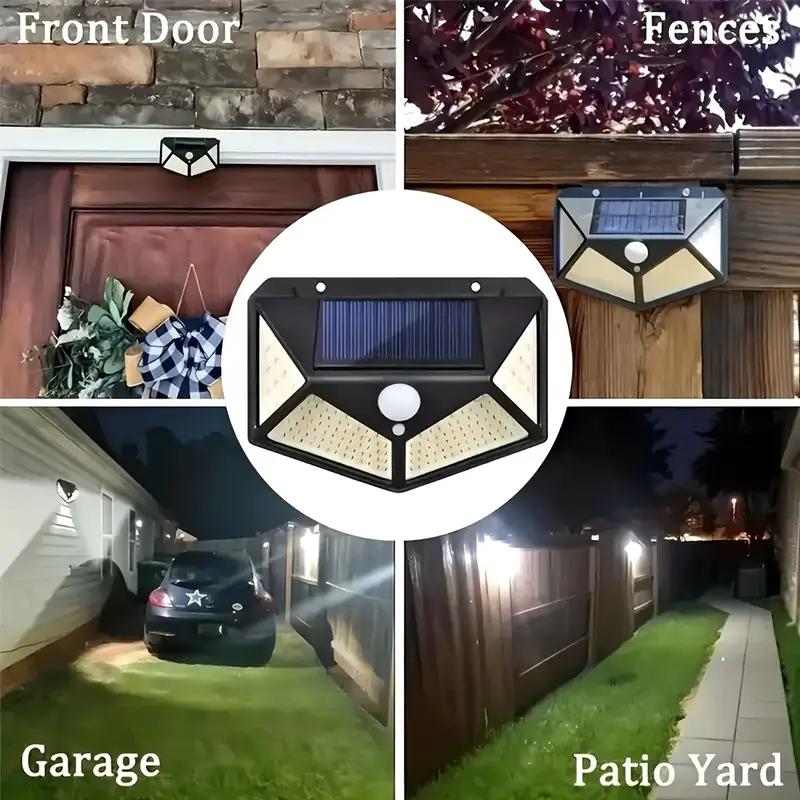 Multifunctional Solar Lamp Outdoor Garden Decoration Solar LED Light Waterproof Sunlight Powered Spotlight with Motion Sensor