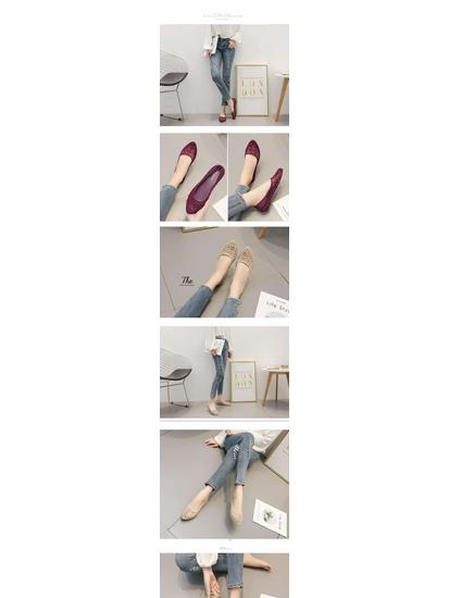 2020 Women's Summer Fashion Soft Sole Flat Sandals - Hollow Jelly Beach Shoes