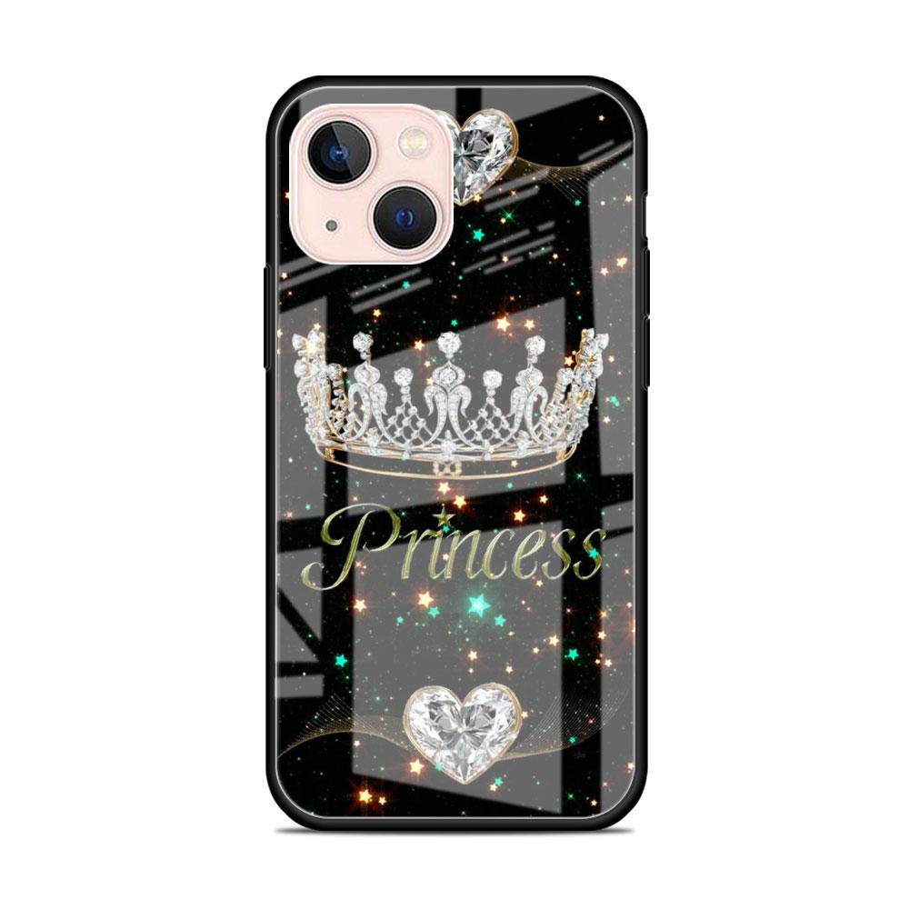 Glass Case For Apple iPhone 14 13 11 12 Pro 7 XR X XS Max 8 6 6s Plus SE 2022 13Pro Tempered Phone Tampa Cute Mom Queen Princess