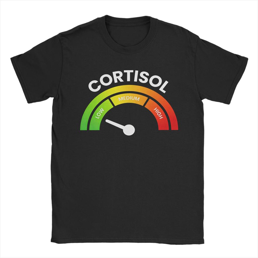 Mens Womens Low Cortisol Levels V T Shirt Cotton Printed Tee Shirts  Clothing Outfits