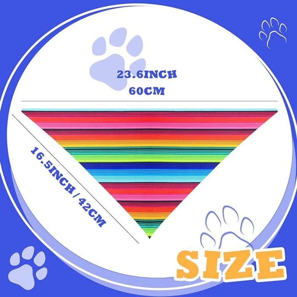 Pet hat triangle towel set cat hairball straw hat hairball saliva towel 2-piece set striped color triangle towel