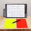Football Referee Card Game, Referee Patrol Flag, Red and Yellow Card with Pencil, Football Warning Card and Edge Picker