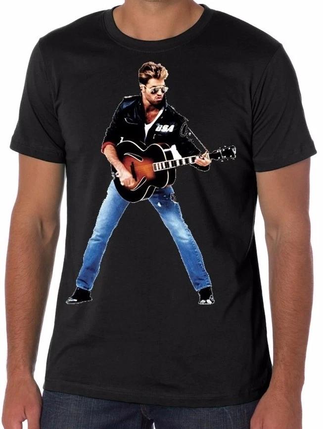 

George Michael #1 80s T shirt wham uk rip FAITH NEW S