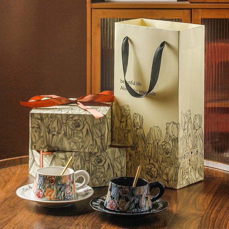 

Vintage Watercolor Ceramic Coffee Cup