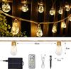 Sameyo Solar LED String Lights, 8M, 16 LED Bulbs, 2700K Warm White, PC Material, Break-Resistant, Garden Lighting, Christmas, Decorative Lights,