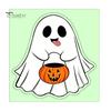 Decorative Glass Film for Home Halloween Glow-in-the-Dark Wall Stickers, Cute Cartoon Pumpkin Ghost Decals, Waterproof PVC Window Clings Removable Art