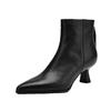 New Short Boots, Thick Fleece Shoes, Versatile Mid-calf High Heels for Women