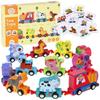 Wooden Alphabet Train Train Numbers Animals Puzzle