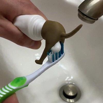 Distributeur de dentifrice, distributeur de bouchons de dentifrice, pour faire caca de chien, presse-dentifrice